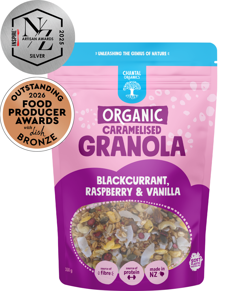 Chantal Organics - Blackcurrant, Raspberry & Vanilla Granola 350g