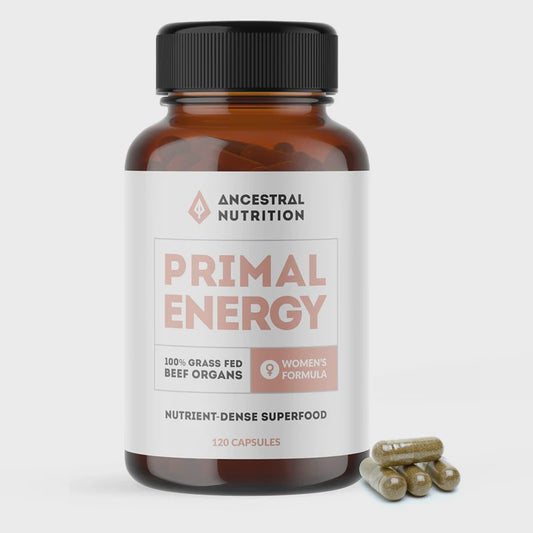 Ancestral Nutrition - Primal Energy Women Grass Fed Beef Organs - Glenelg Health & Wholefoods