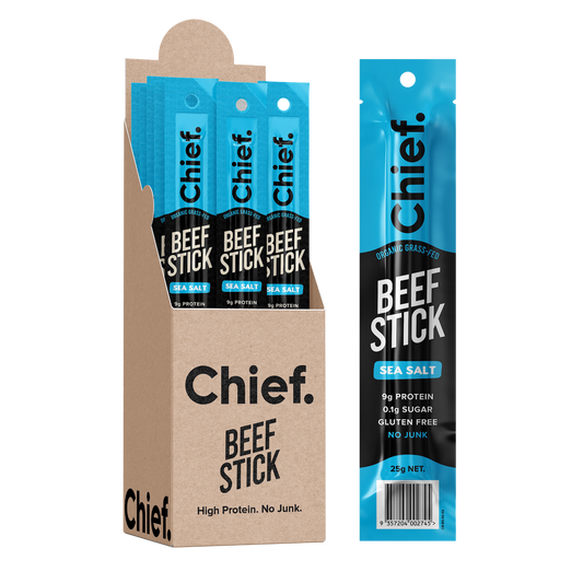 Chief - Organic Beef Sticks - Sea Salt