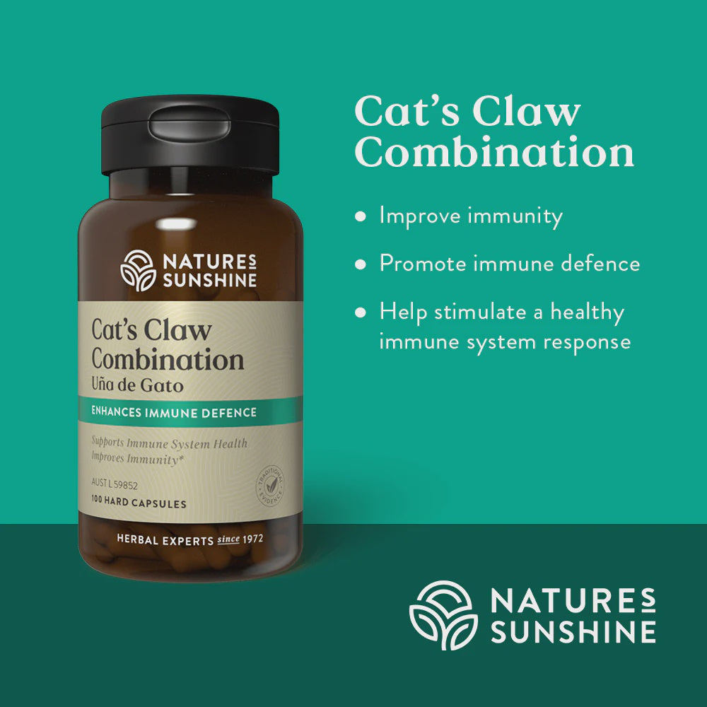 Nature's Sunshine - Cat's Claw Combination (Una de Gato) 100 Capsules