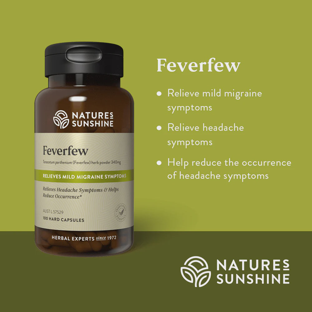 Nature's Sunshine - Feverfew 100 Capsules