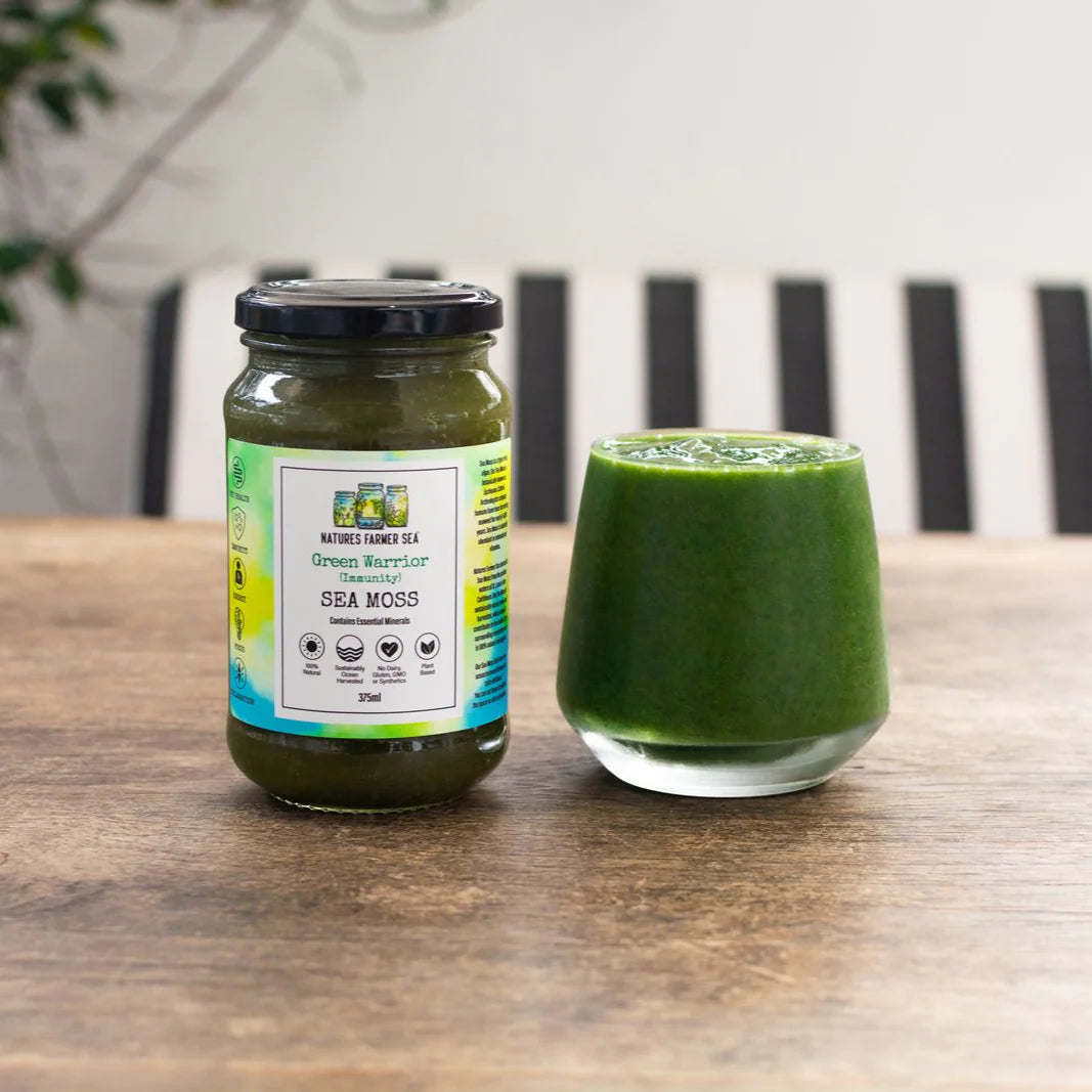 Nature's Farmer Sea - The Green Warrior Sea Moss - Glenelg Health & Wholefoods