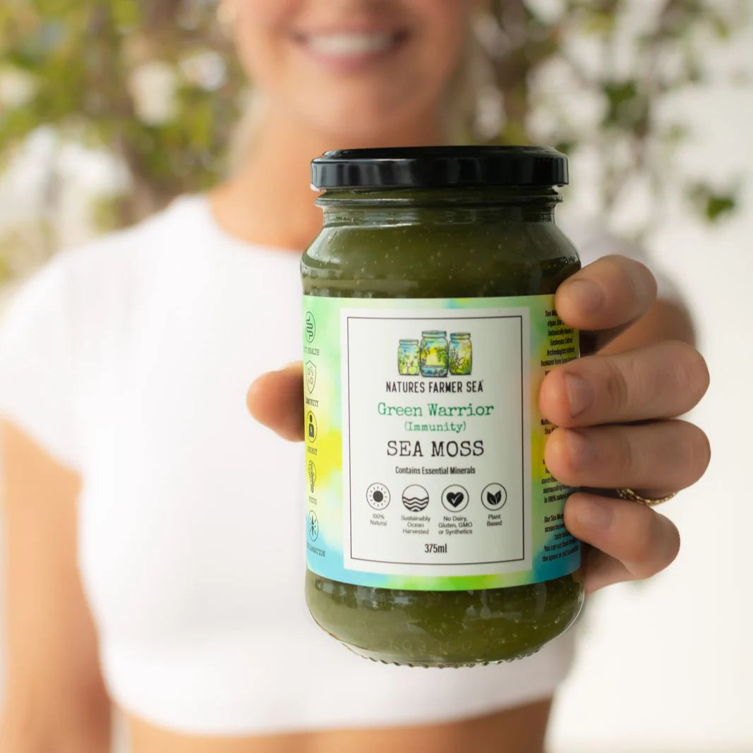 Nature's Farmer Sea - The Green Warrior Sea Moss - Glenelg Health & Wholefoods