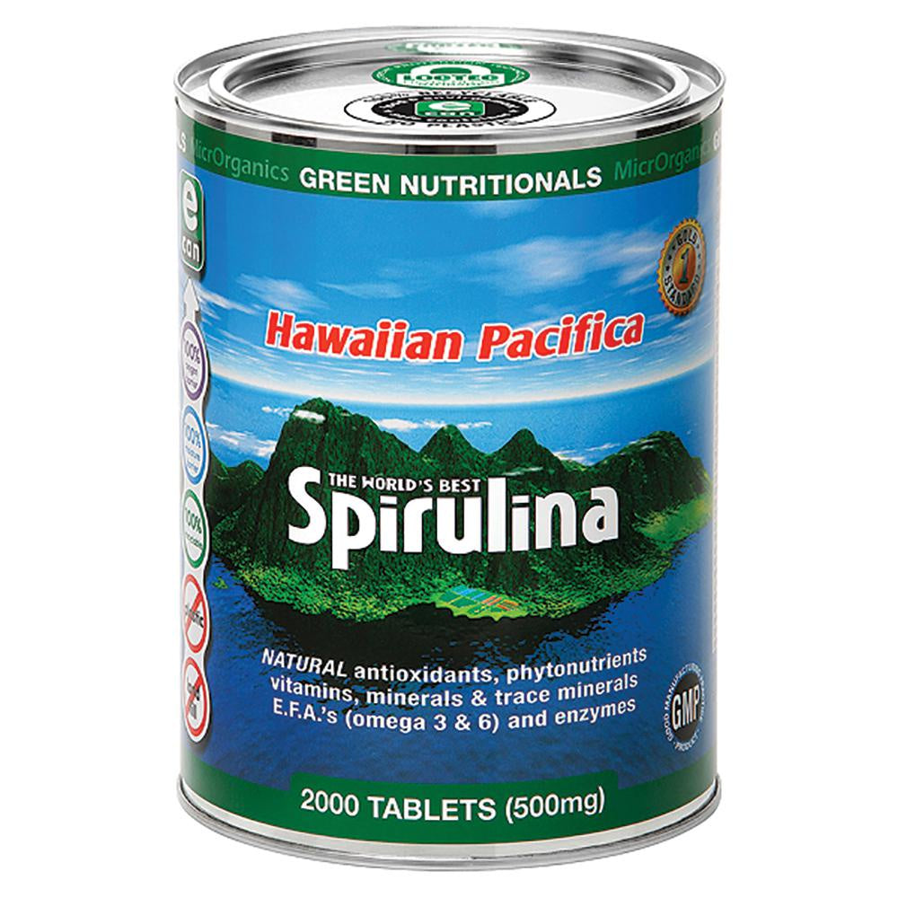 Green Nutritionals - Hawaiian Spirulina 2000 Tablets