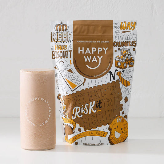 Happy Way - Whey Protein Powder Caramel Biscuit