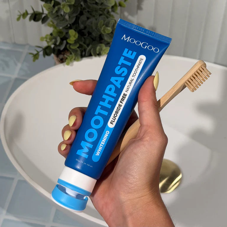 MooGoo - Moothpaste Whitening Peppermint -Fluoride Free 100g