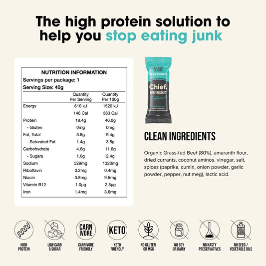 Chief - Beef Brisket Bar - Glenelg Health & Wholefoods