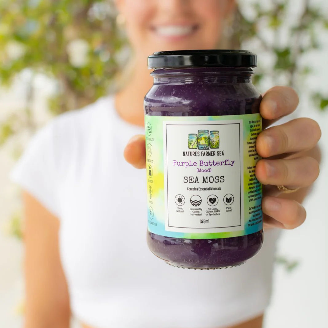 Nature's Farmer Sea - The Purple Butterfly Sea Moss - Glenelg Health & Wholefoods