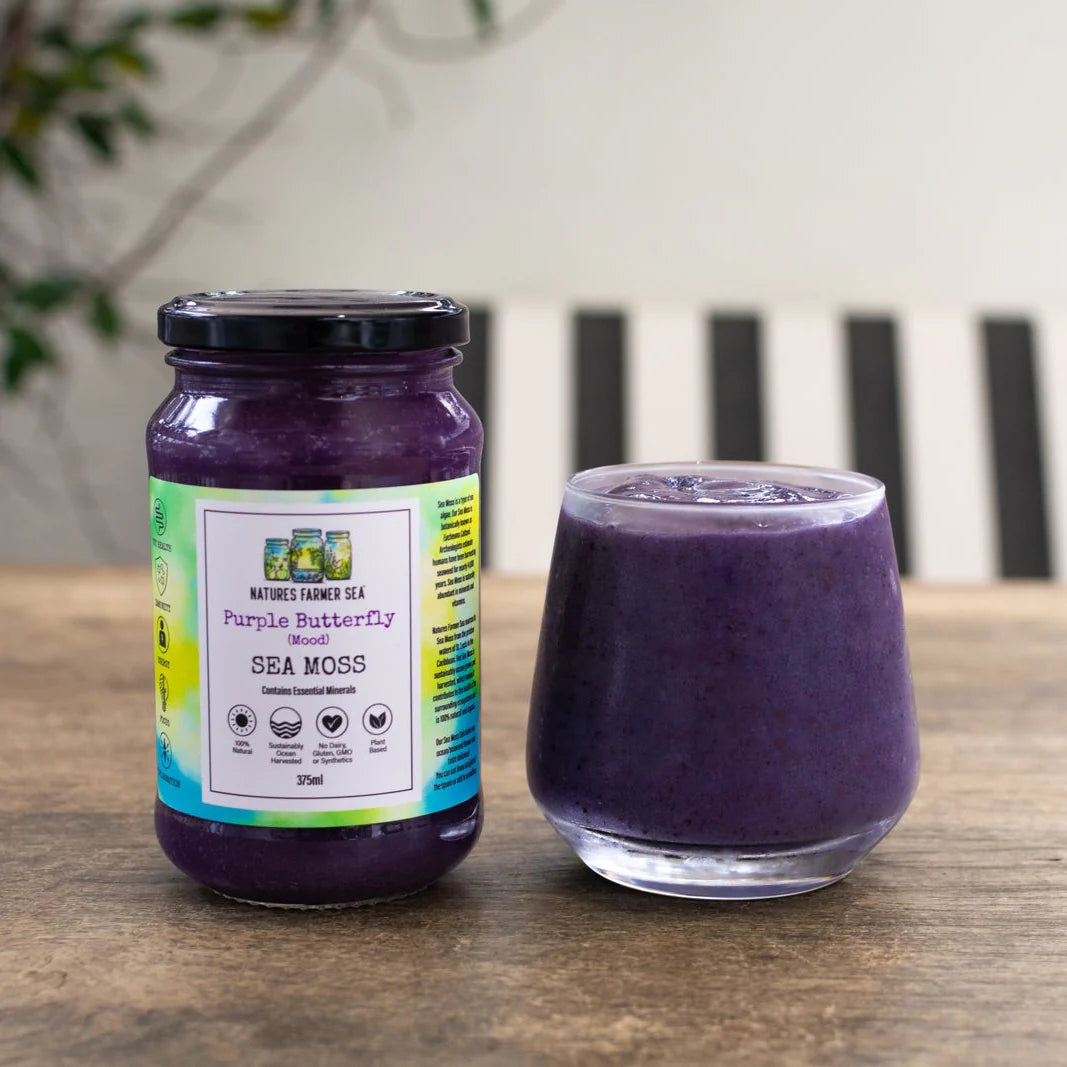 Nature's Farmer Sea - The Purple Butterfly Sea Moss - Glenelg Health & Wholefoods