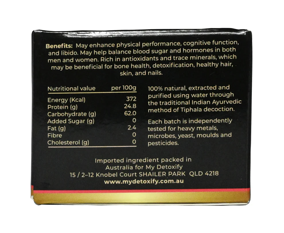 My Dextoxify - Organic Shilajit Resin 30g