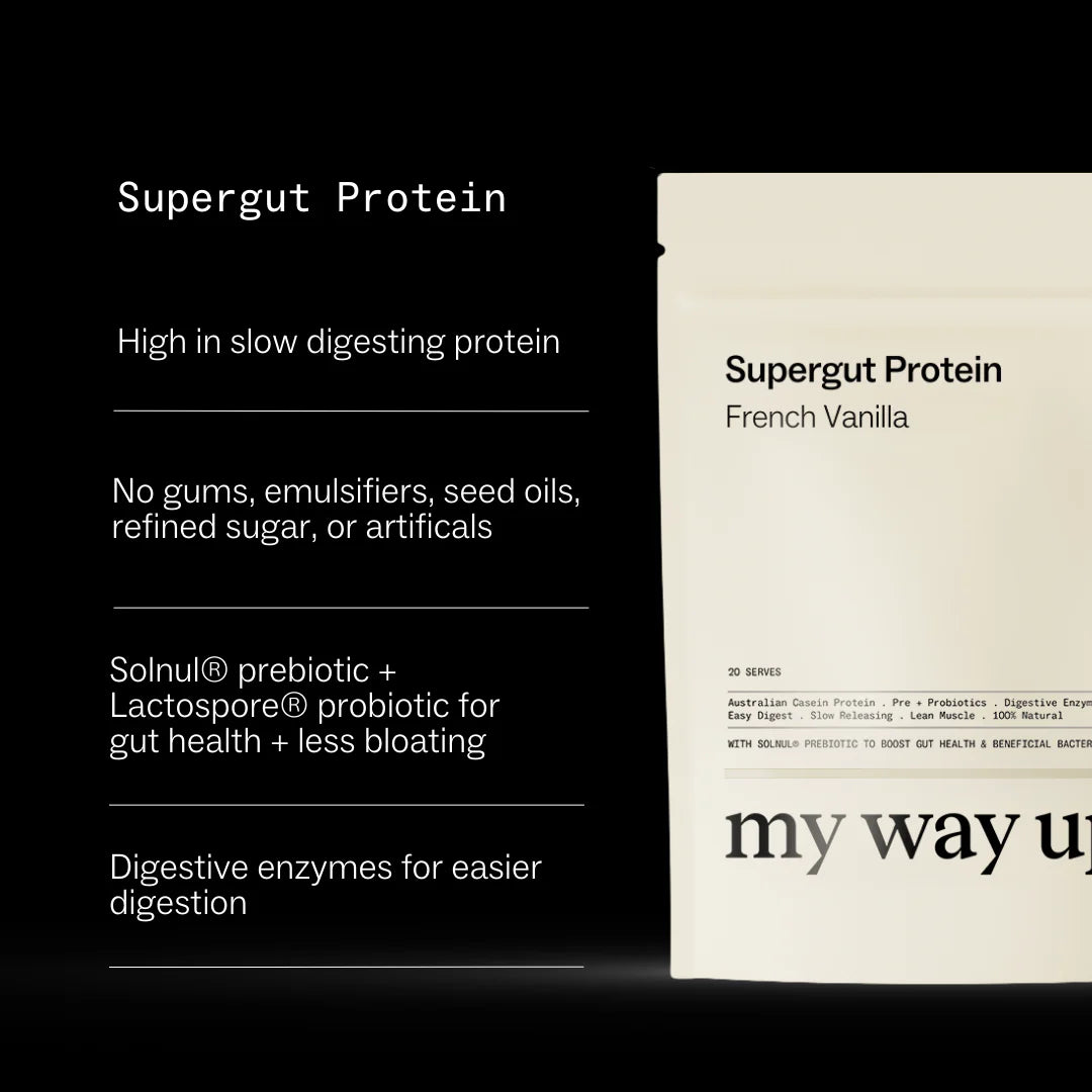 My Way Up - Supergut Protein French Vanilla 400g - Glenelg Health & Wholefoods