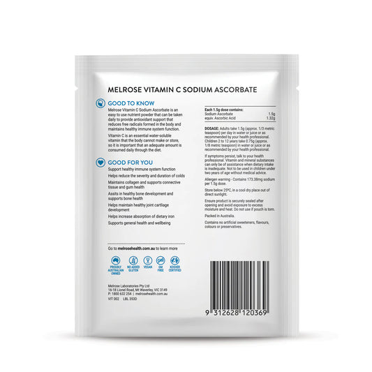 Melrose - Vitamin C Powder Sodium Ascorbate 125g