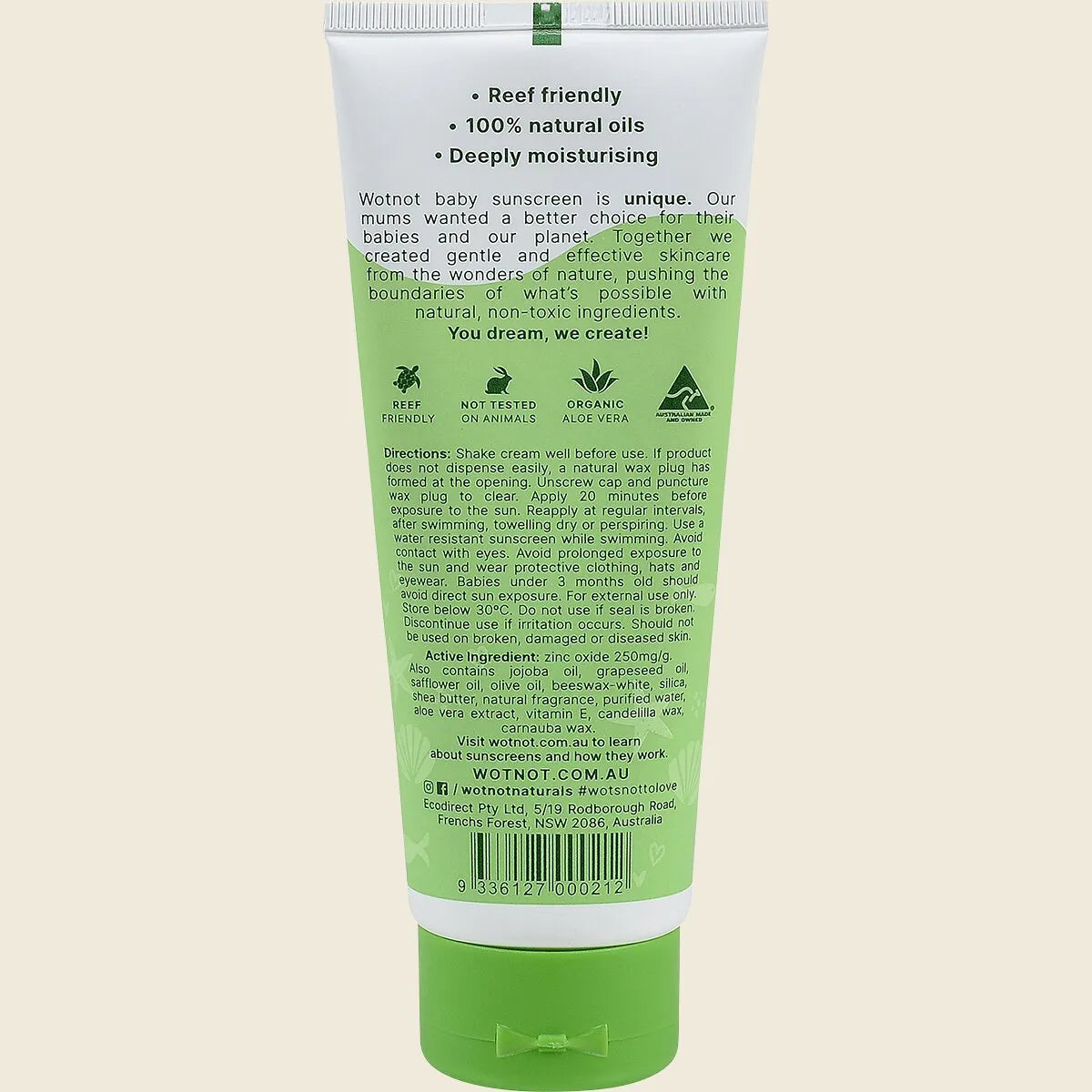 Wotnot - Natural Sunscreen Baby 30+ Spf 100g