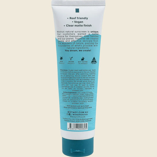 Wotnot - 50+ Spf Natural Zinc Sunscreen 125g