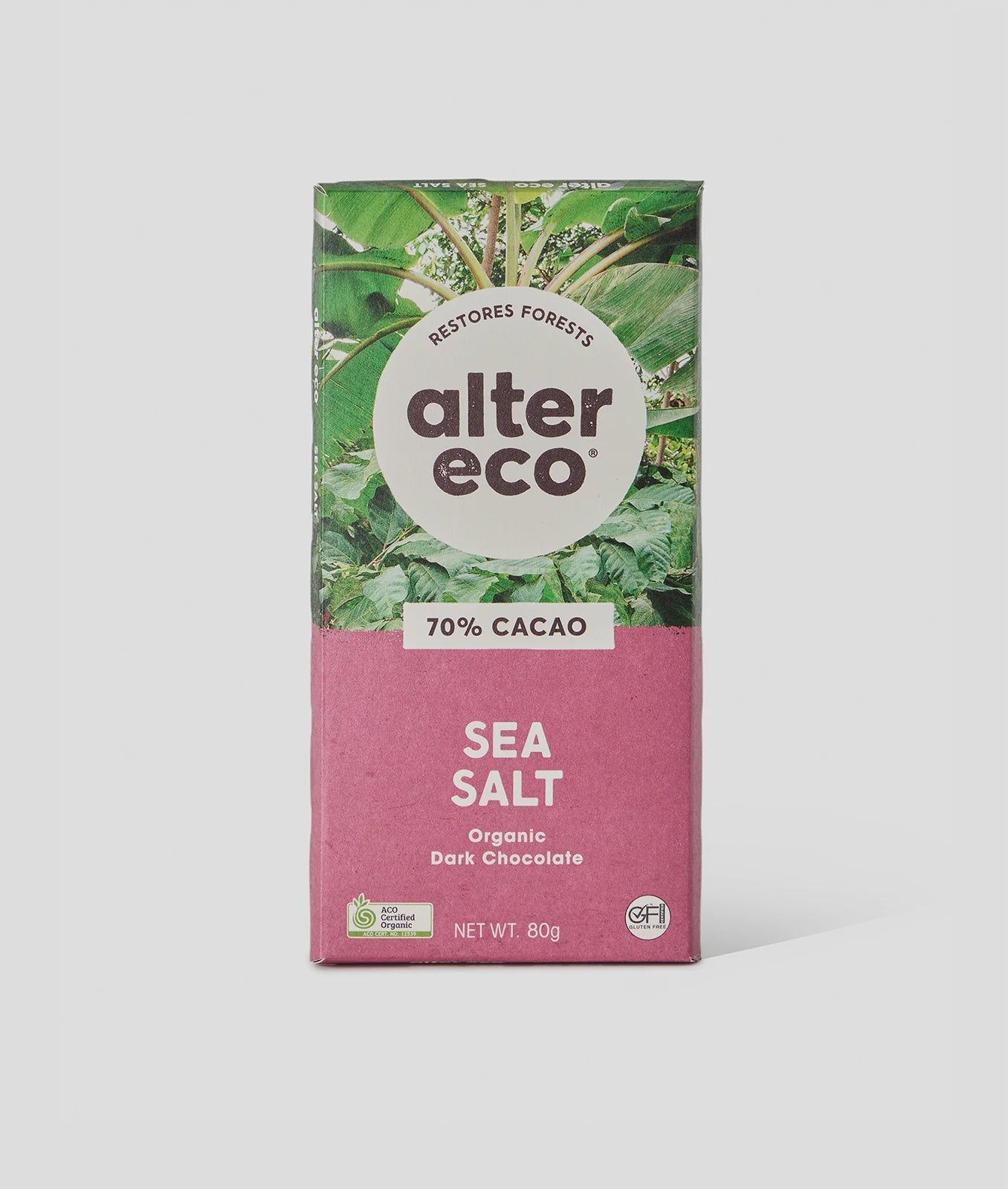 Alter Eco - Organic Dark Chocolate Sea Salt 80g
