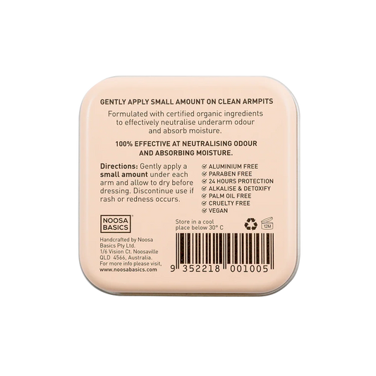 Noosa Basics - Organic Deodorant Coconut & Vanilla Tin