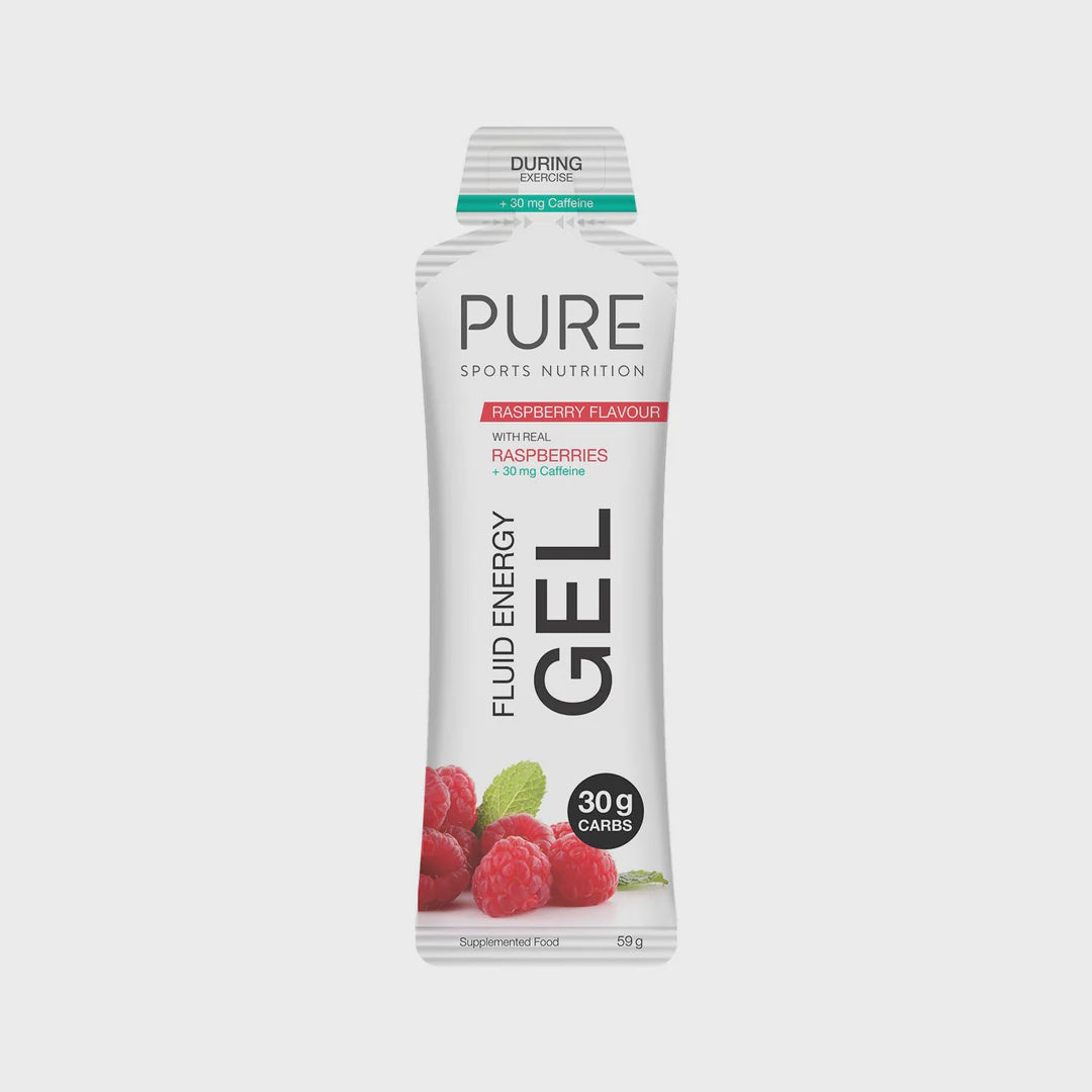 Pure - Fluid Energy Gel Raspberry Caffeine 59g