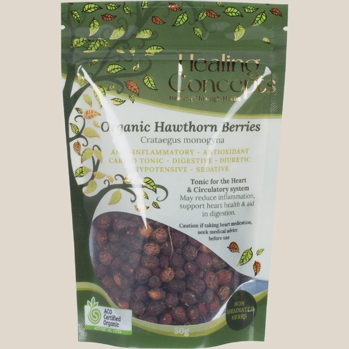 Healing Concepts - Organic Hawthorn Berries - 50g