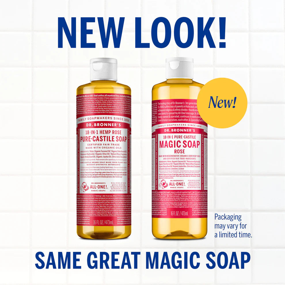 Dr Bronner's - Rose Pure Castile Magic Soap 473ml