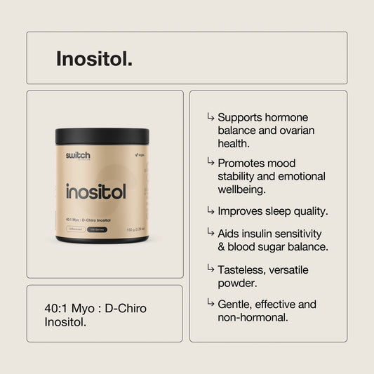 Switch - Inositol 40:1 MYO : D-Chiro Inositol 150g