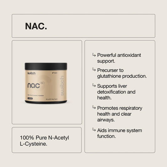 Switch - NAC 100% N-Acetyl L-Cystine 120g