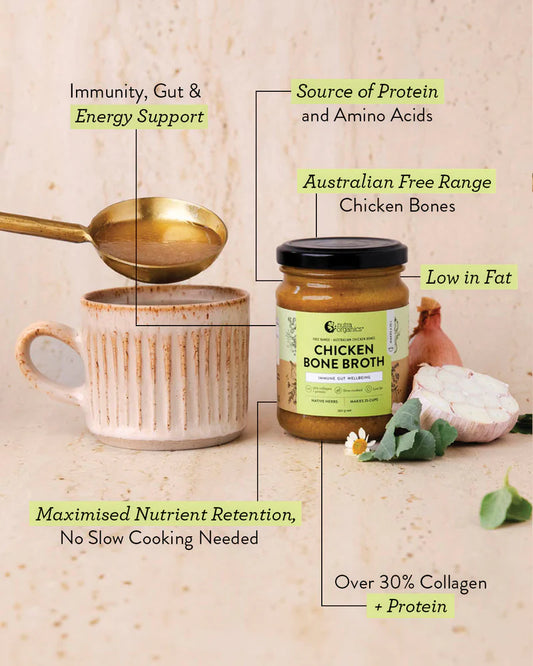 Nutra Organics - Chicken Bone Broth Concentrate Native Herbs 250g