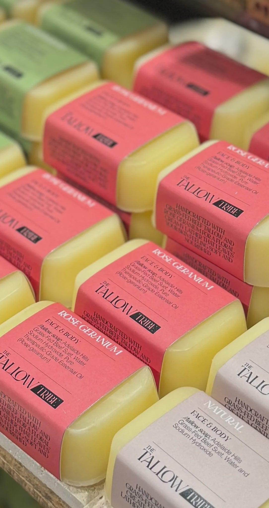 The Tallow Tribe - Rose Geranium Tallow Soap