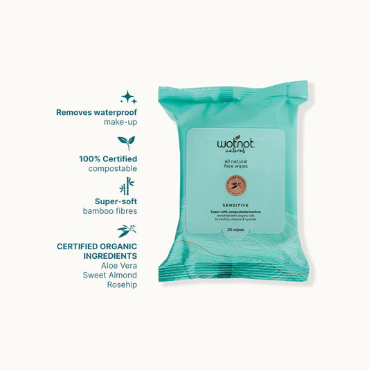 Wotnot - Natural Wipes Sensitive 25pack