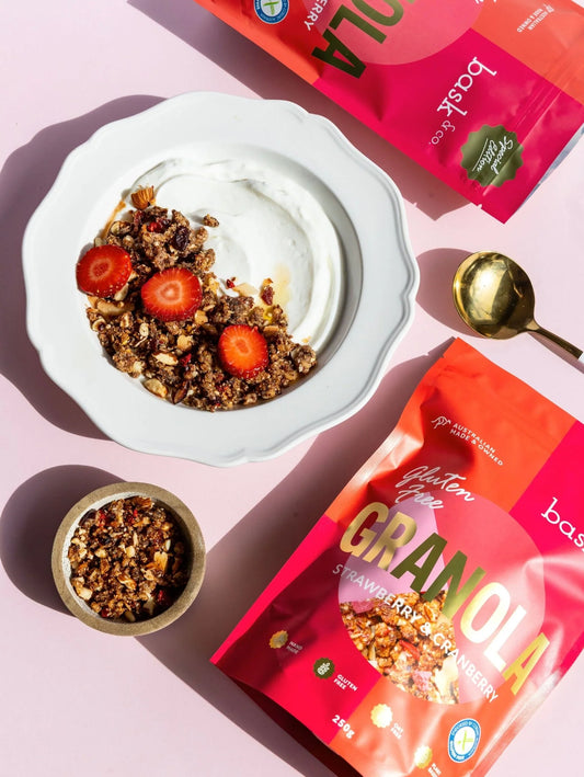 Bask & Co - Gluten Free Granola Cluster Special edition - Strawberry & Cranberry