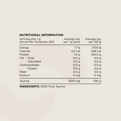 Switch - Taurine 100% Pure 200g