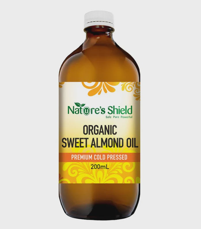 Nature's Shield - Cold Pressed Organic Sweet Almond Oil 200ml