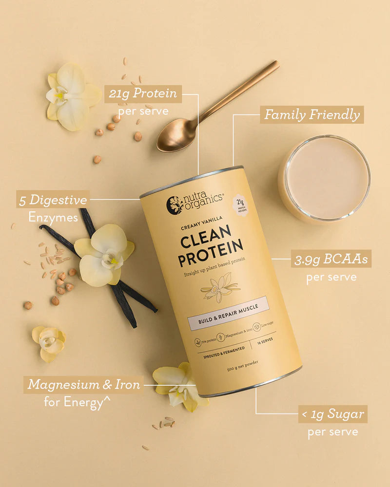 Nutra Organics - Clean Plant  Protein  500g