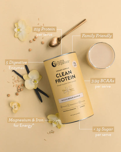 Nutra Organics - Clean Plant  Protein  500g