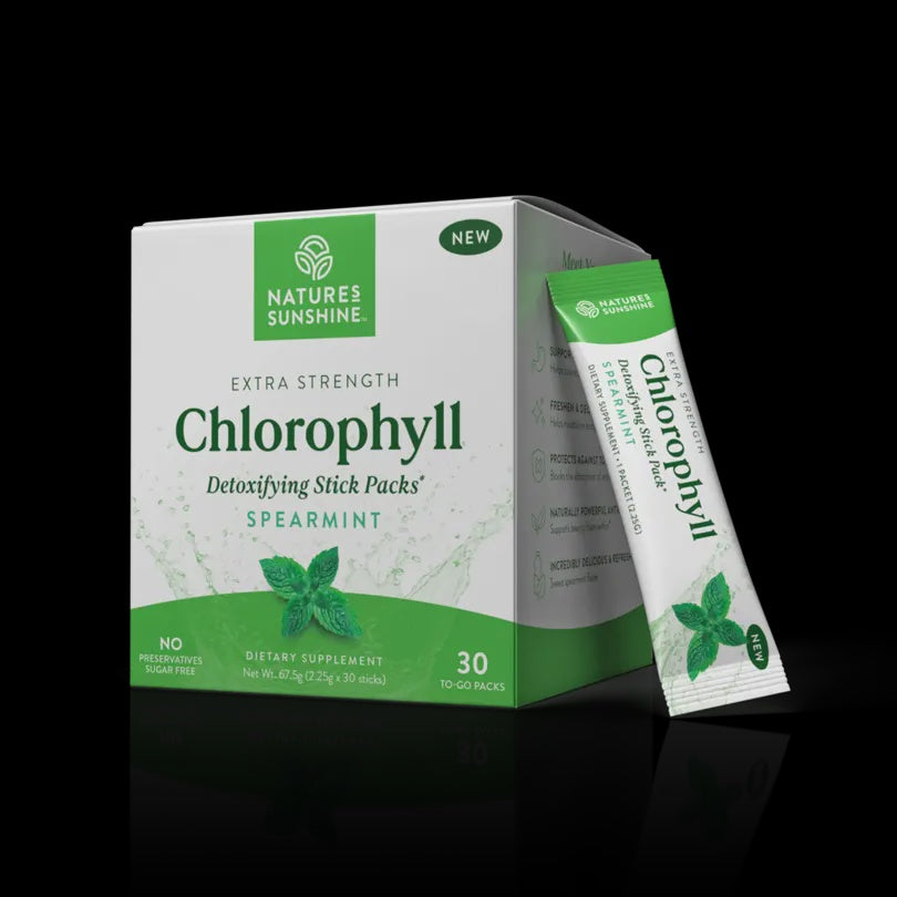 Nature's Sunshine - Chlorophyll Spearmint Sachets x 30