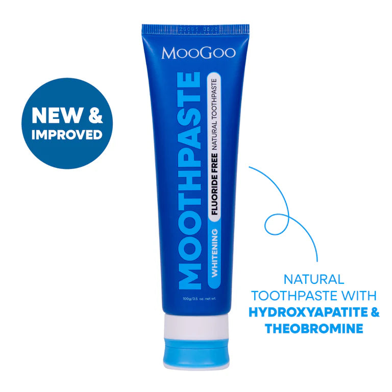 MooGoo - Moothpaste Whitening Peppermint -Fluoride Free 100g