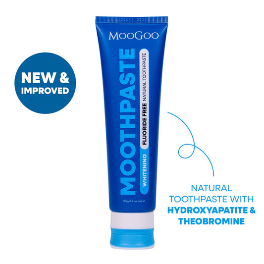MooGoo - Moothpaste Whitening Peppermint -Fluoride Free 100g