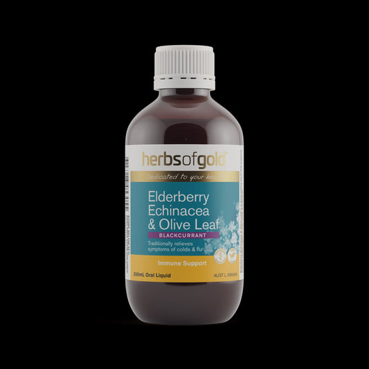 Herbs of Gold - Elderberry Echinacea & Olive Leaf Liquid