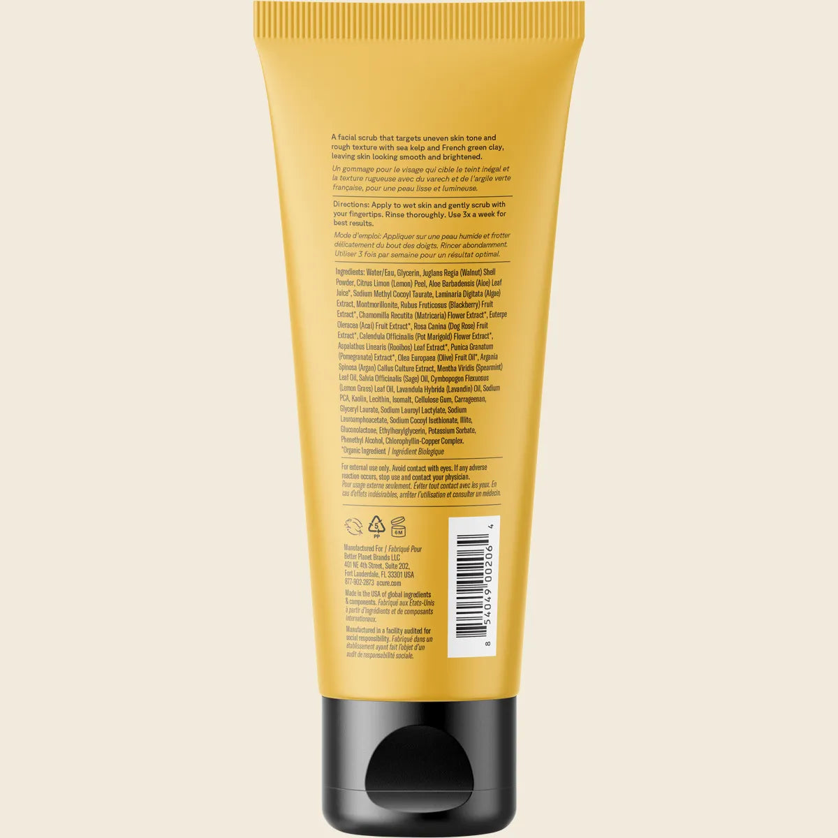 Acure - Brightening Facial Scrub 118ml