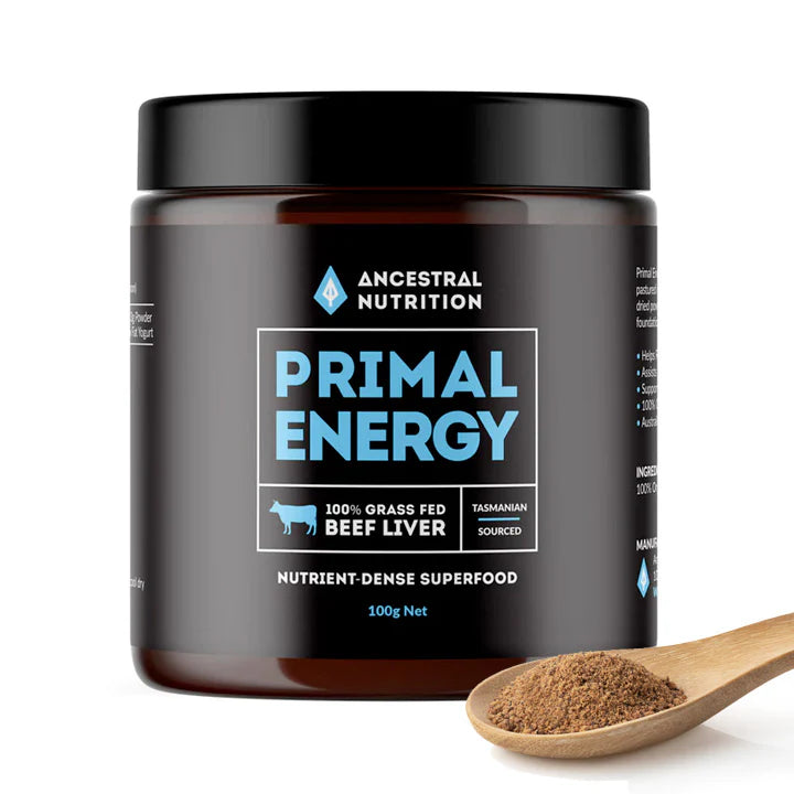 Ancestral Nutrition - Primal Energy Grass Fed Beef Liver - Glenelg Health & Wholefoods