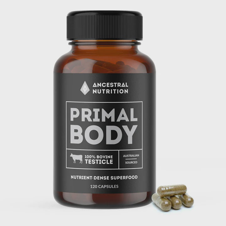 Ancestral Nutrition - Primal Body Grass Fed Bovine Testicle - Glenelg Health & Wholefoods