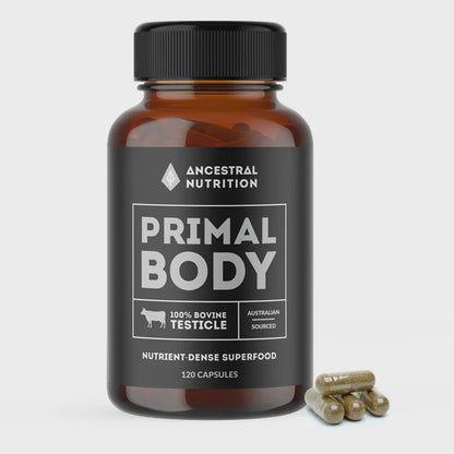 Ancestral Nutrition - Primal Body Grass Fed Bovine Testicle - Glenelg Health & Wholefoods