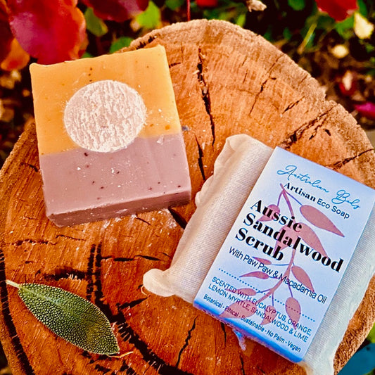 Australian Body - Aussie Sandalwood Scrub Artisan Eco Soap