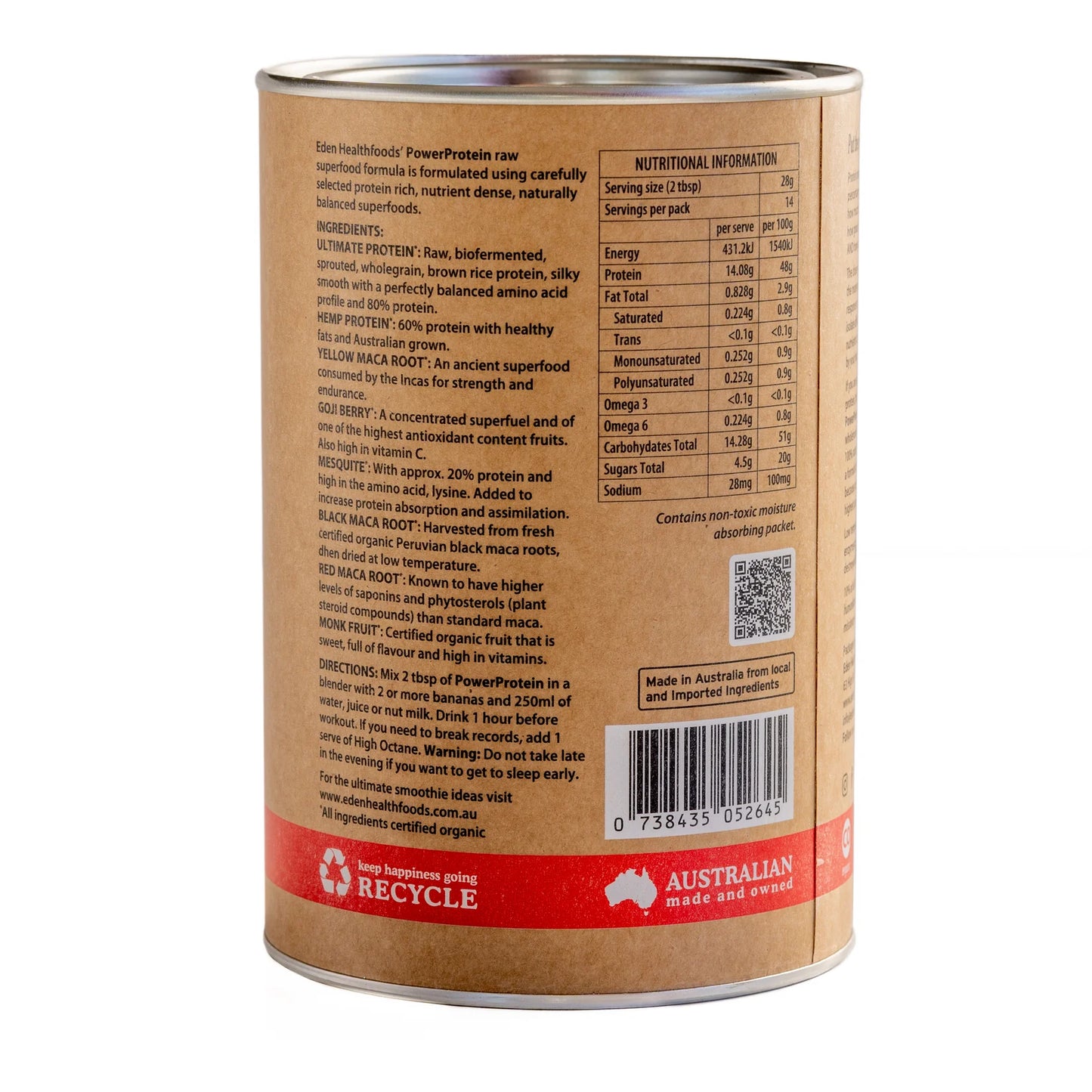 Eden Healthfoods - Power Protein 400g