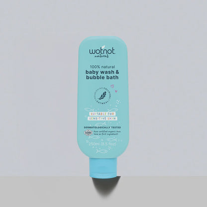Wotnot - 100% Natural Baby Wash & Bubble Bath 250ml
