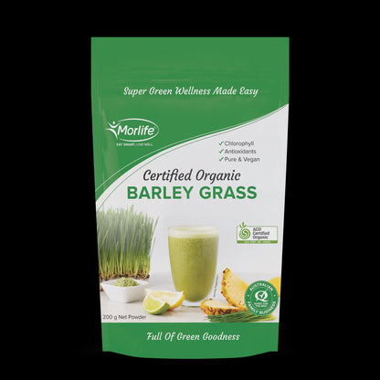Morlife - Barley Grass Certified Organic 200g