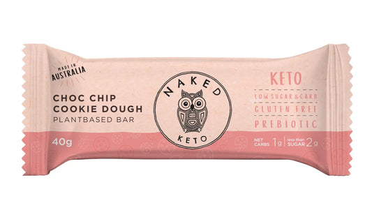 Naked Paleo - Choc Chip Cookie Dough Keto Bars 40g