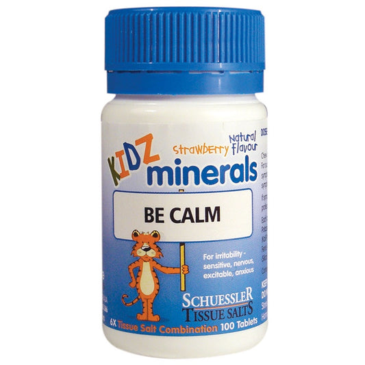 Schuessler Tissue Salts - Be Calm 100 Tablets Kidz Minerals