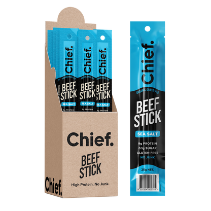 Chief - Organic Beef Sticks - Sea Salt