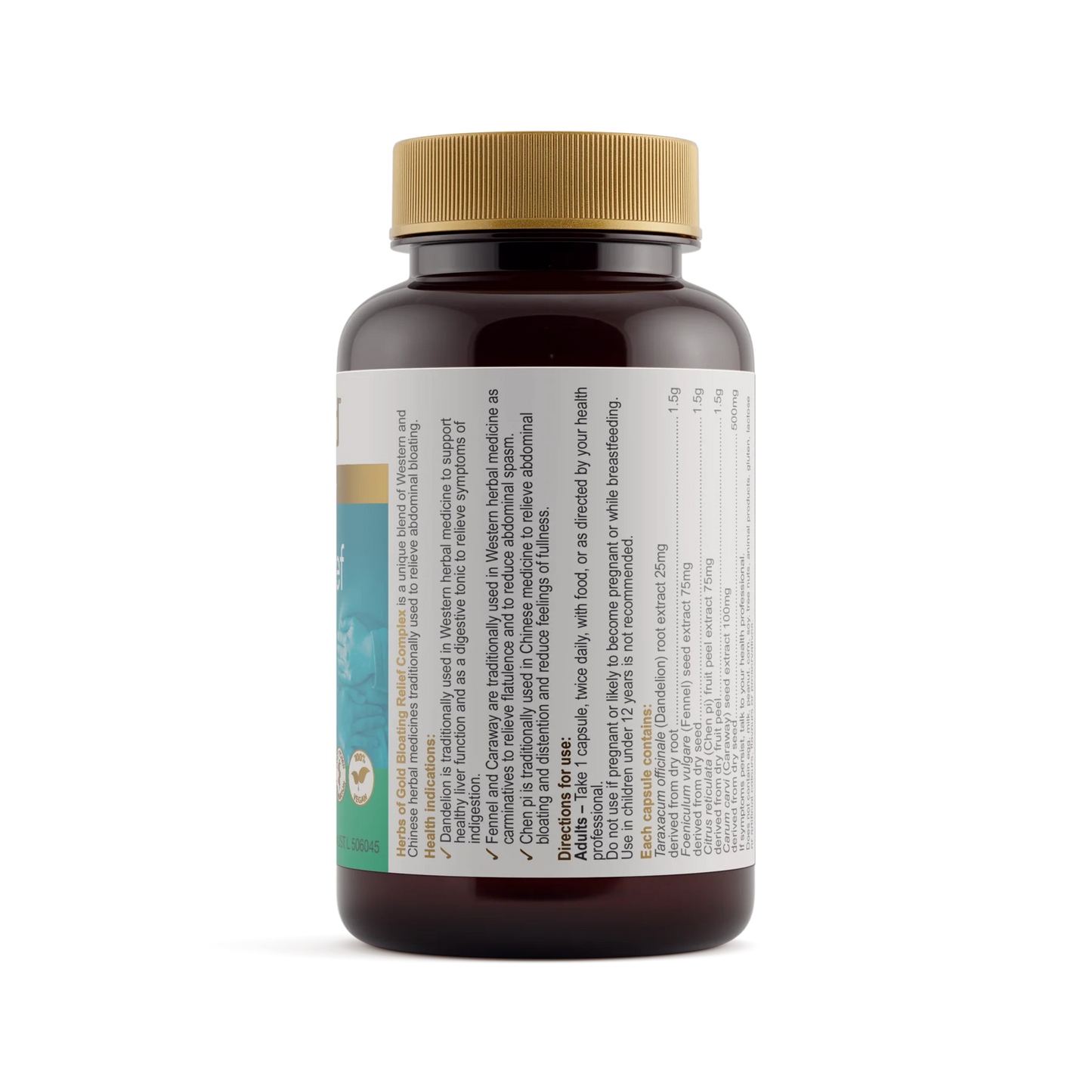 Herbs Of Gold - Bloating Relief Complex 60 VC