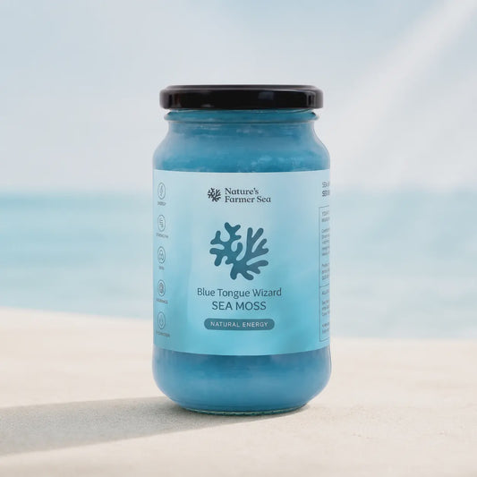 Nature's Farmer Sea - Blue Tongue Wizard Sea Moss 375ml